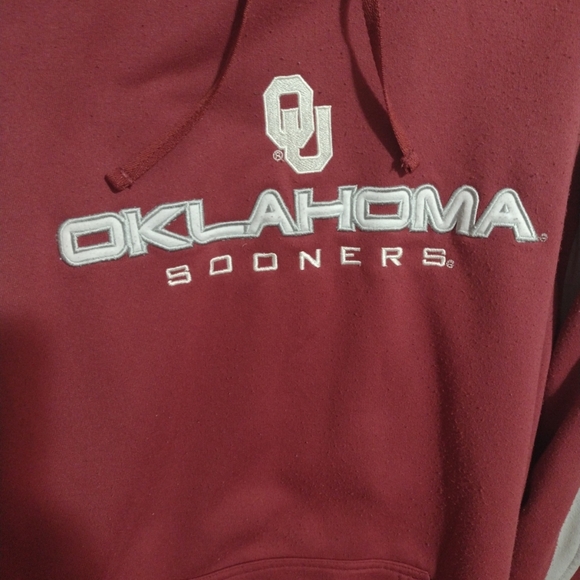 KA Inc NCAA Oklahoma Sooners Crimson/Gray Pullover Hoodie Mens/Unisex Size M - Picture 2 of 6
